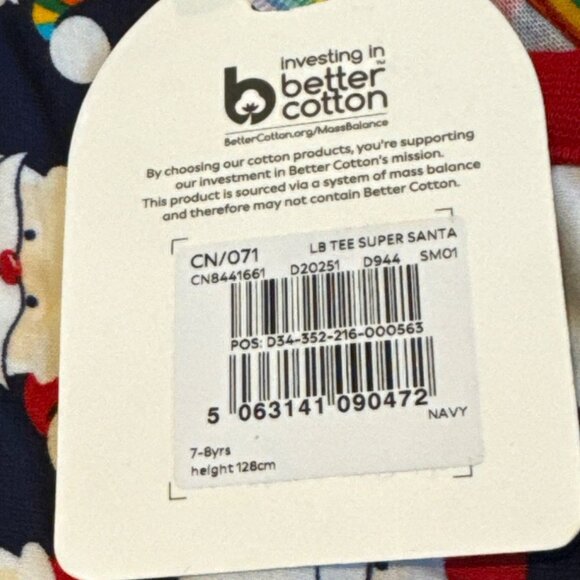 NWT Little Bird by Jools Oliver Super Santa Tee 7/8 - Picture 3 of 5